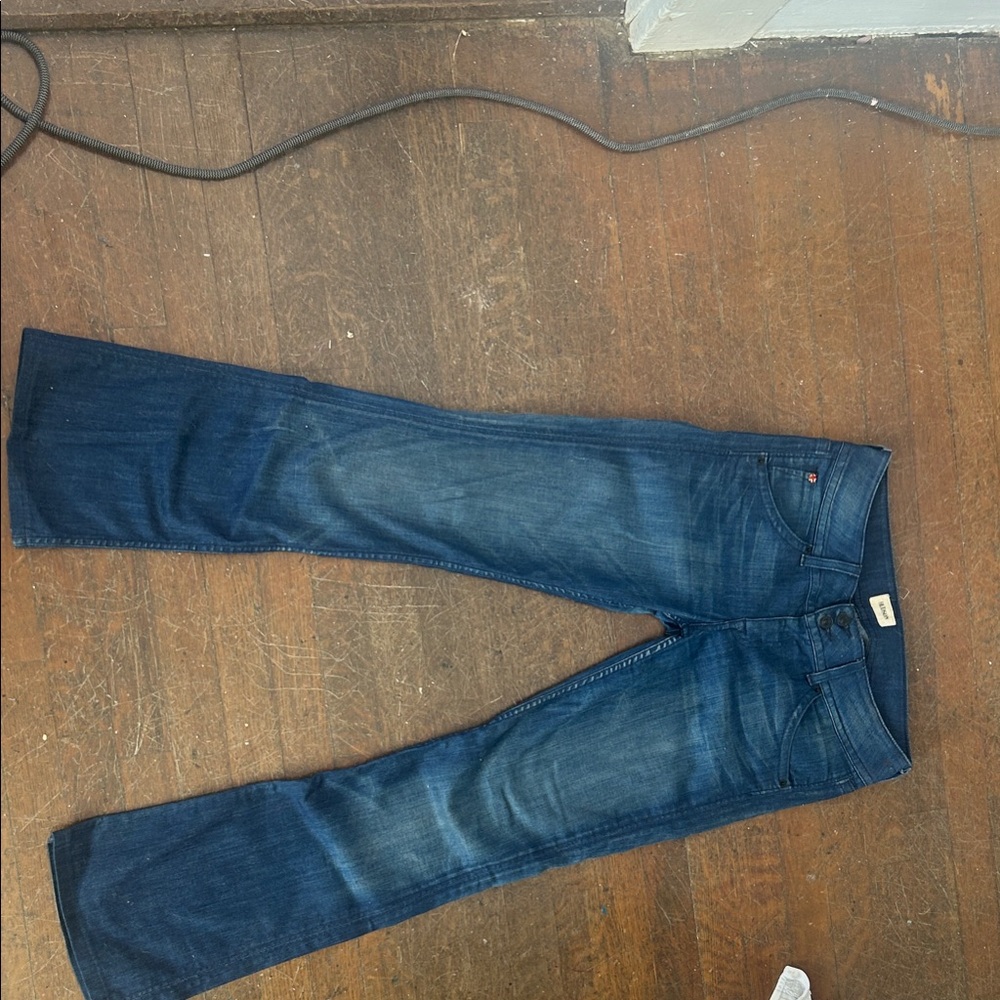 Hudson Jeans Dark Blue Flare & Wide Leg